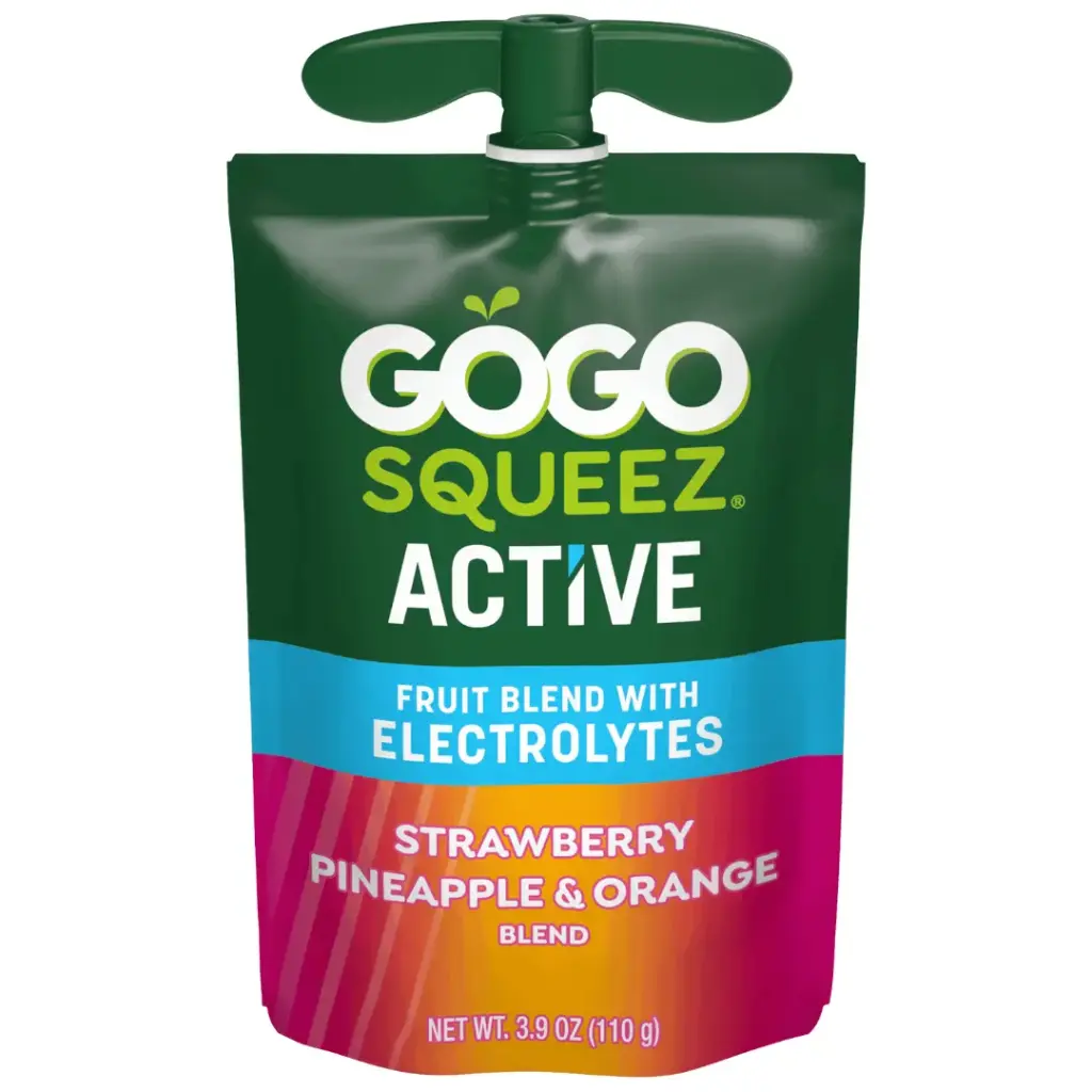 GoGo Squeez Fruits Blends with Electrolytes Strawberry Pineapple Orange 3.9oz