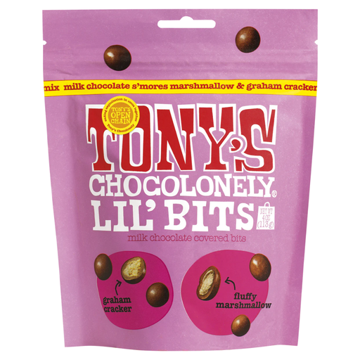 [209603-BB] Tony's Chocolonely Lil' Bits Milk Chocolate S'mores 4oz