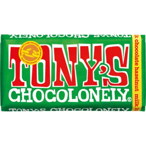 [209723-BB] Tony's Chocolonely Fairtrade Milk Chocolate Hazelnut 180g
