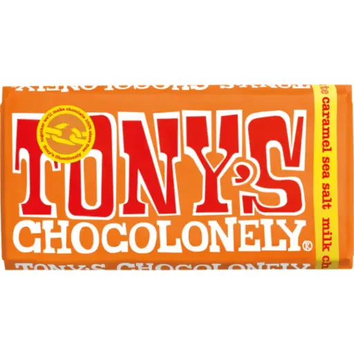 [209724-BB] Tony's Chocolonely Fairtrade Milk Chocolate Caramel Sea Salt 180g