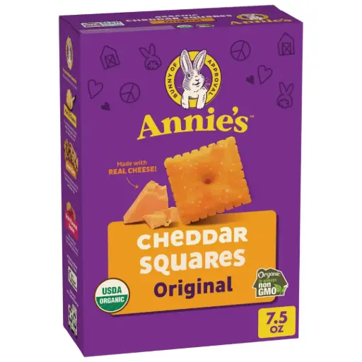 [209786-BB] Annie's Homegrown Organic Cheddar Square Crackers 7.5 oz