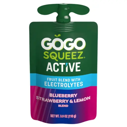 [209793-BB] GoGo Squeez Fruits Blends with Electrolytes Strawberry Blueberry Lemon 3.9oz