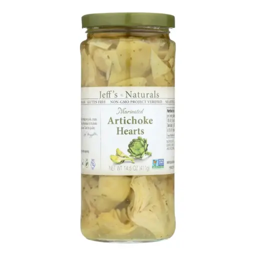 [209797-BB] Jeff's Naturals Artichoke Hearts Marinated 14.5oz