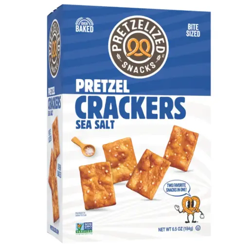 [209812-BB] Pretzelized Snacks Pretzel Crackers Sea Salted 6.5oz