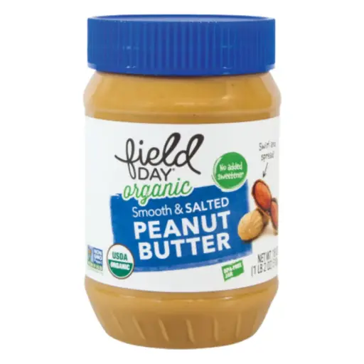 [209822-BB] Field Day Organic Smooth & Salted Peanut Butter 18oz