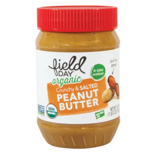 [209823-BB] Field Day Organic Crunchy & Salted Peanut Butter 18oz