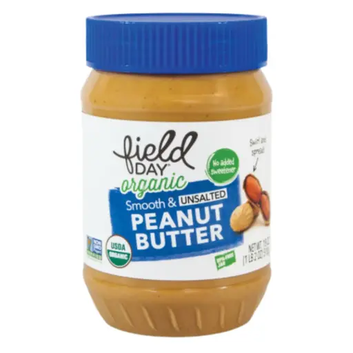 [209824-BB] Field Day Organic Smooth & Unsalted Peanut Butter 18oz