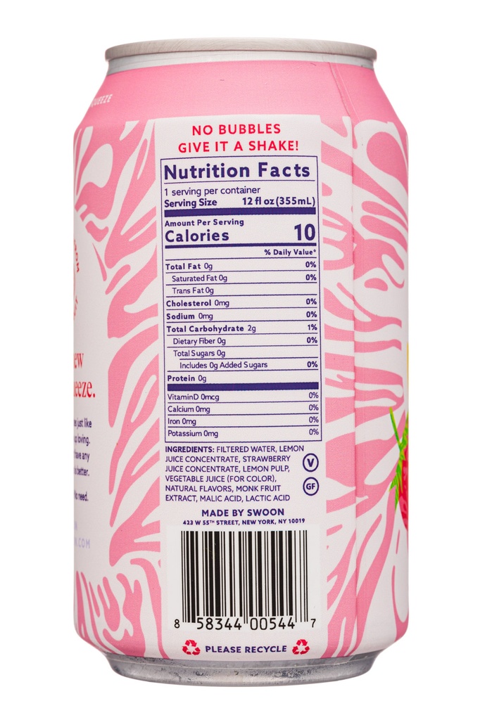 Swoon Pink Lemonade 12oz