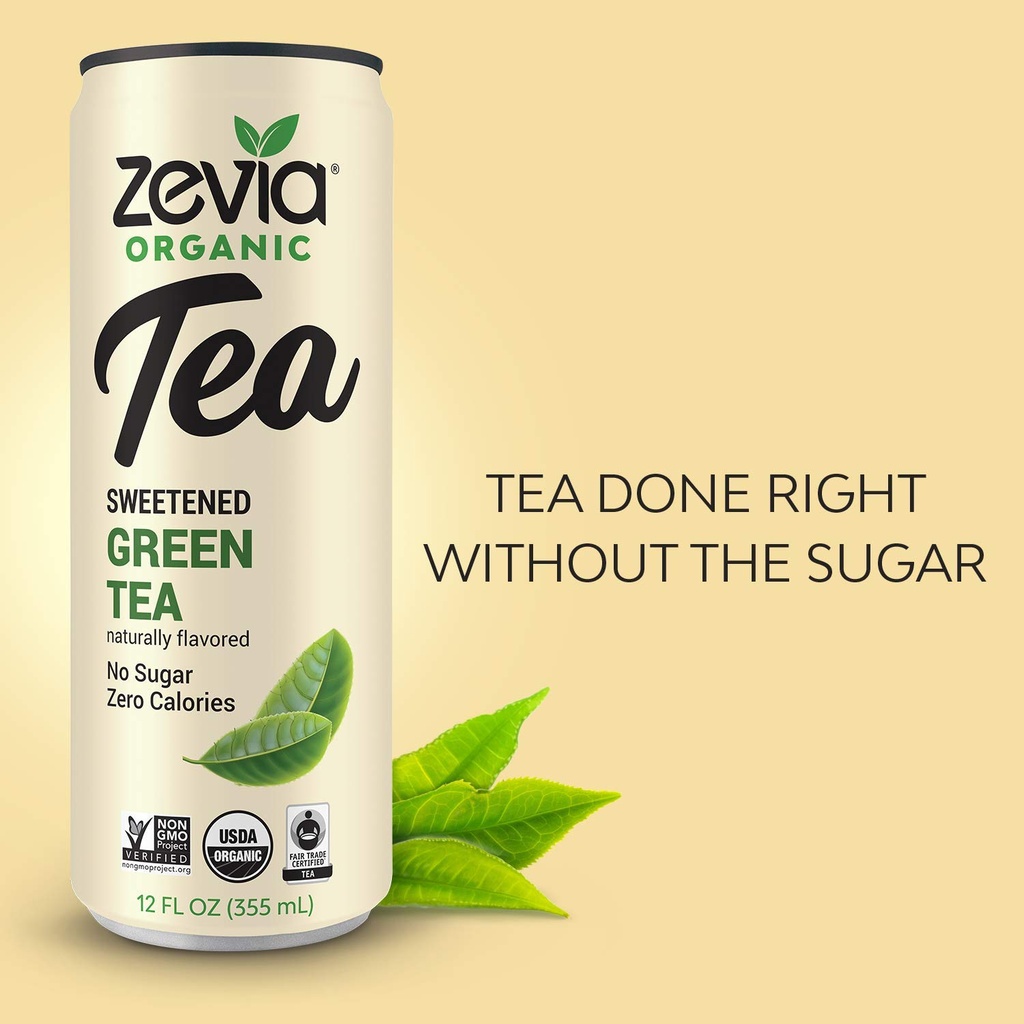 Zevia Organic Green Tea 12oz