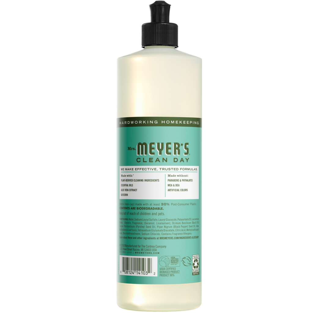 Mrs Meyers Basil Dish Soap 16oz