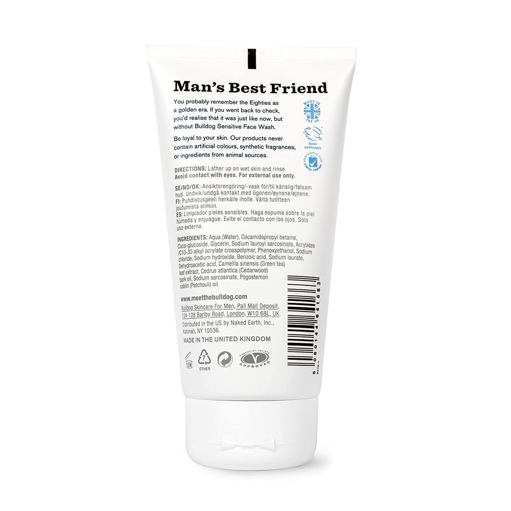 Bulldog Sensitive Face Wash 5oz
