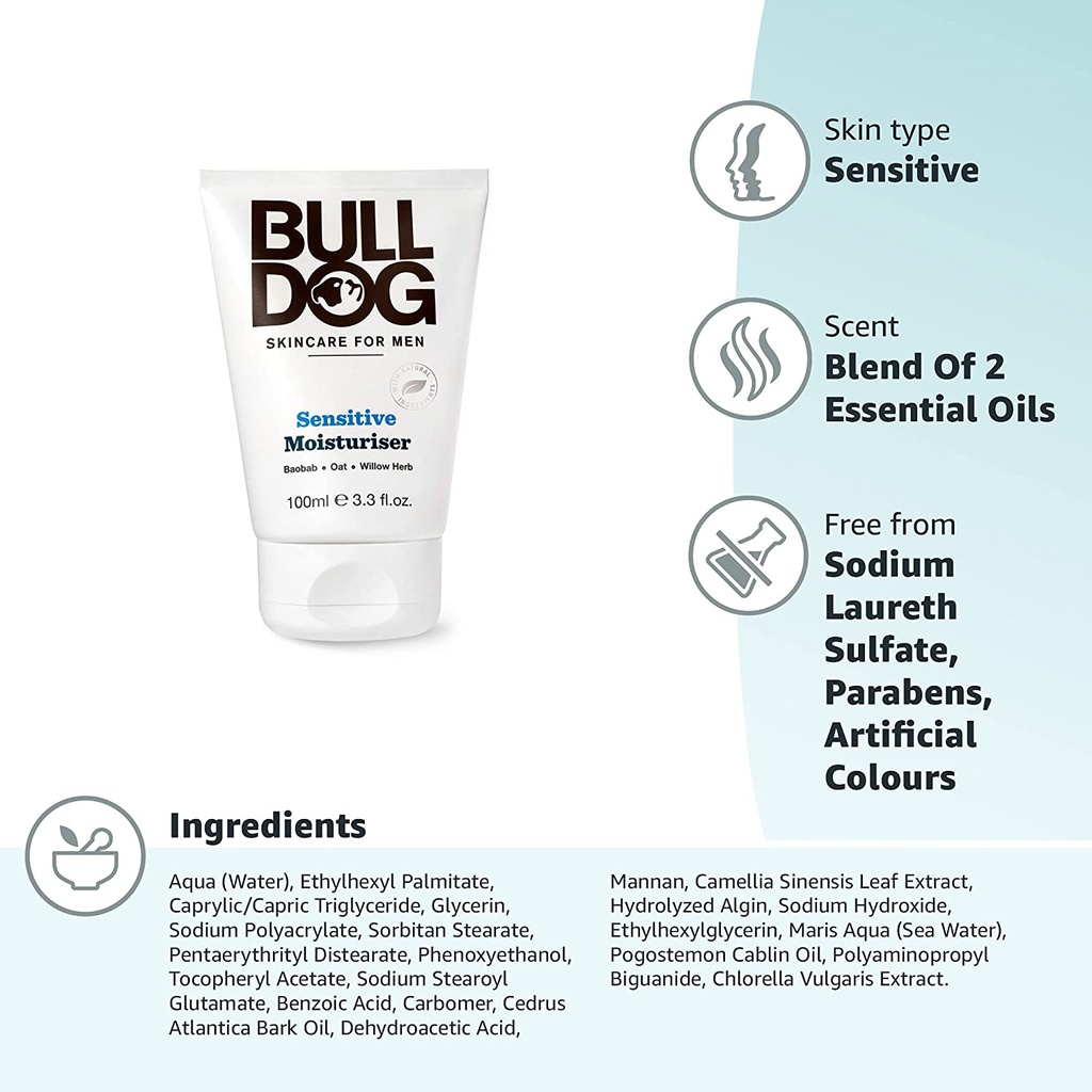 Bulldog Sensitive Moisturizer 3.3oz