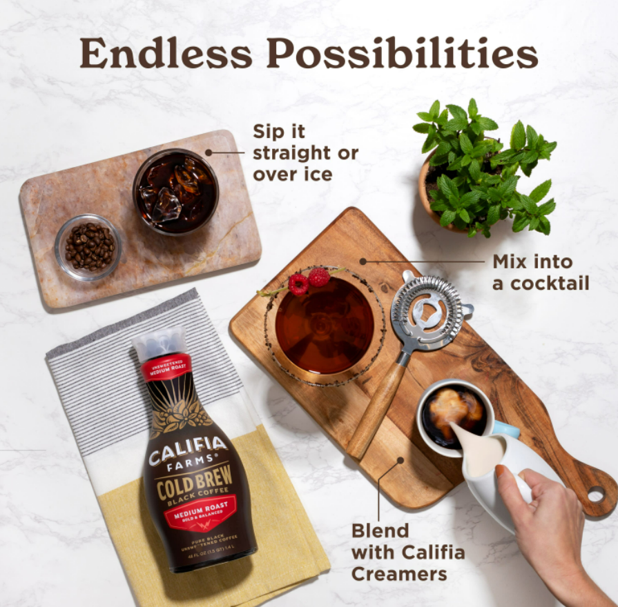 Califia Farms Medium Roast Black Cold Brew 48oz