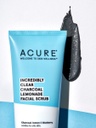 Acure Incredibly Clear Charcoal Lemonade Facial Scrub 4oz