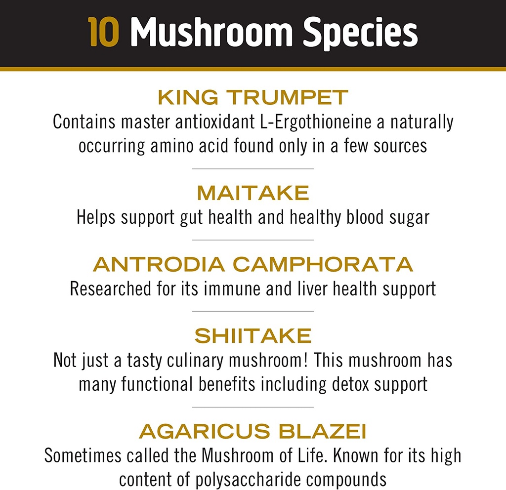 Master Blend Organic Mushroom Powder 3.17oz