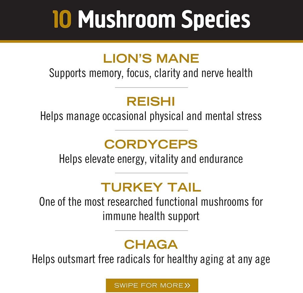 Master Blend Organic Mushroom Powder 3.17oz