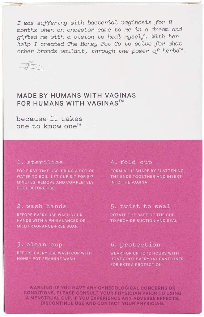 The Honey Pot Menstrual Cup Size 1