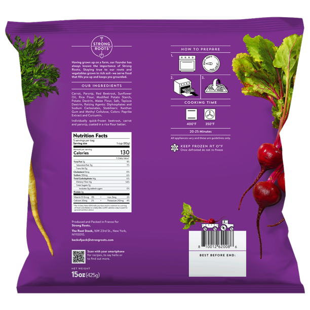 Strong Roots Mixed Root Vegetable Fries 15oz