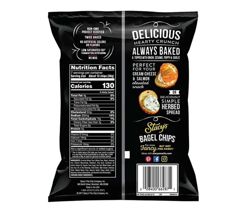 Stacy's Everything Bagel Chips 7oz