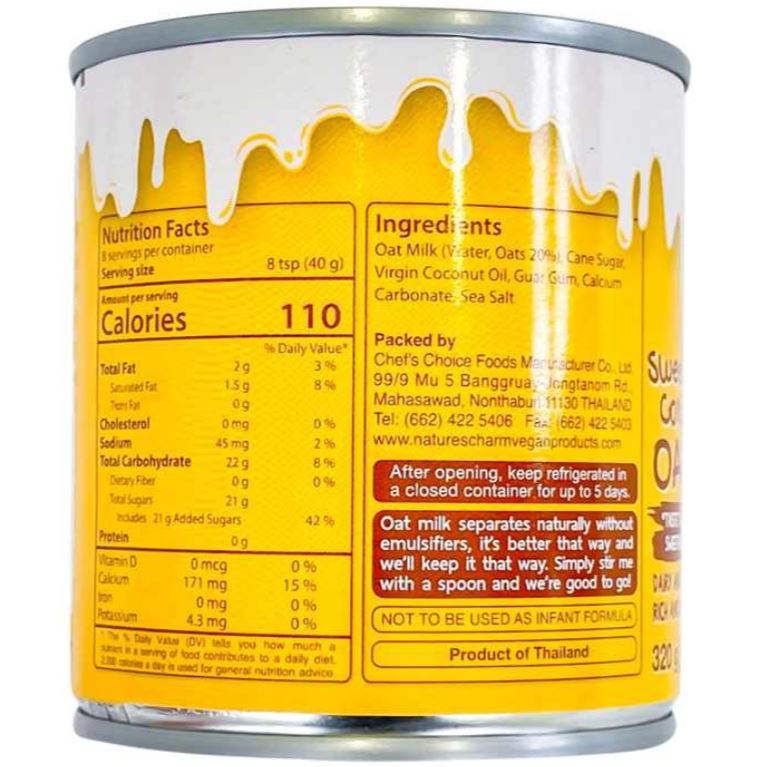 Nature's Charm Sweetened Condensed Oat Milk 11.25oz