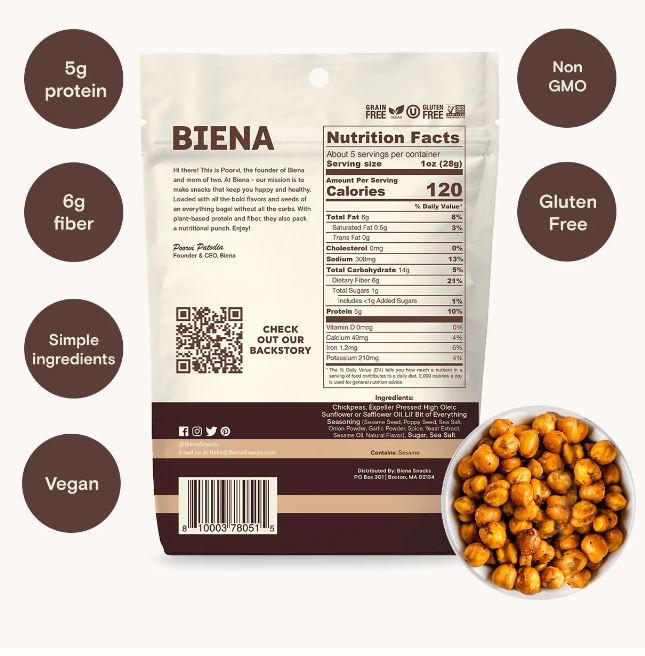 Biena Lil' Bit of Everything Dried Chickpea Snack 5oz