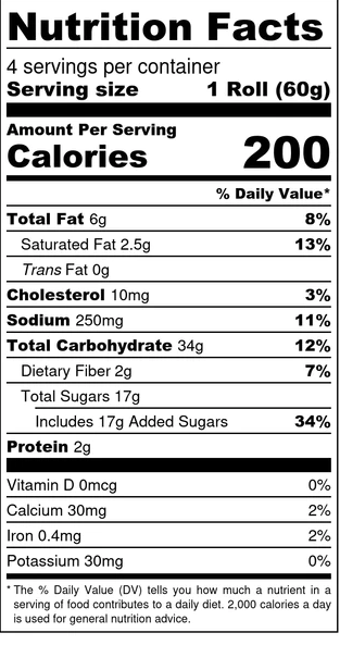 Katz Gluten Free Cinnamon Rolls 8.5oz