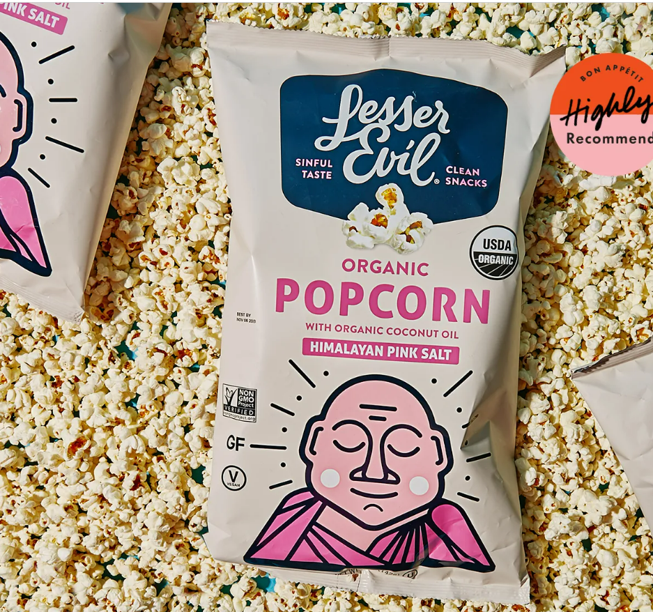Lesser Evil Popcorn Himalayan Pink .88oz