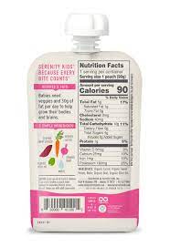 Serenity Kids Organic Roots Baby Food Pouch 3.5oz