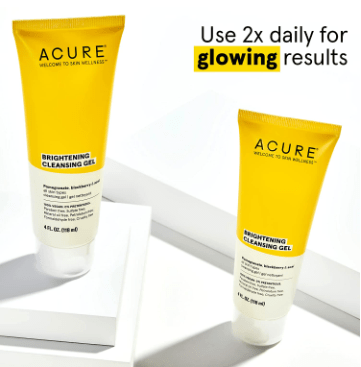Acure Brightening Cleansing Gel 4oz