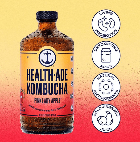 Health-ade Kombucha Pink Lady Apple 48oz