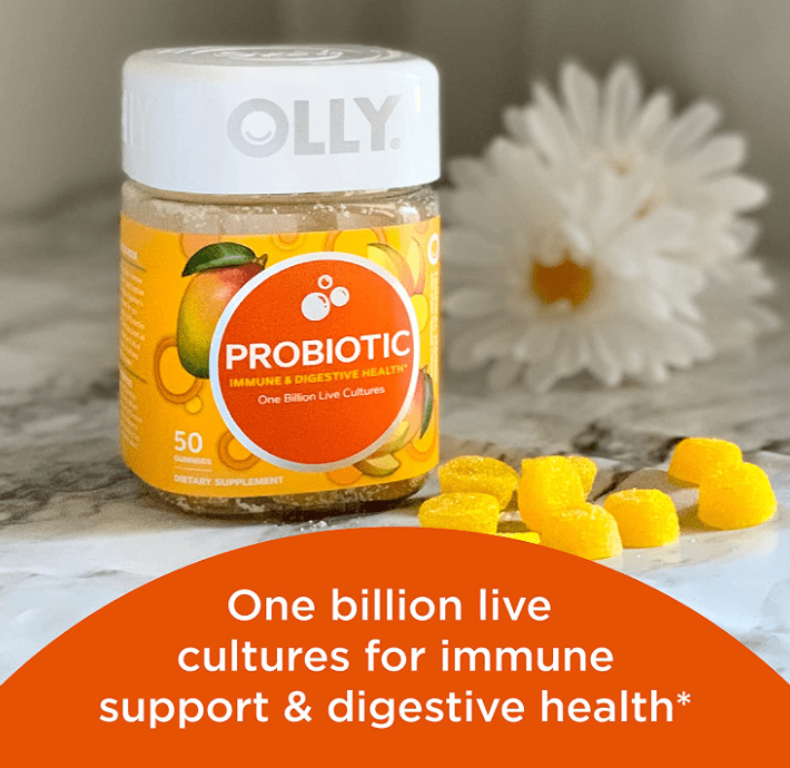 Olly Probiotic Gummies Tropical Mango 50CT