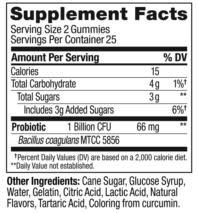 Olly Probiotic Gummies Tropical Mango 50CT