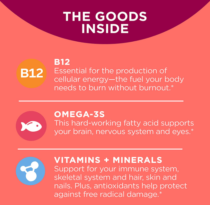 Olly Women's Multi + Omega-3 Ultra Softgels 60CT