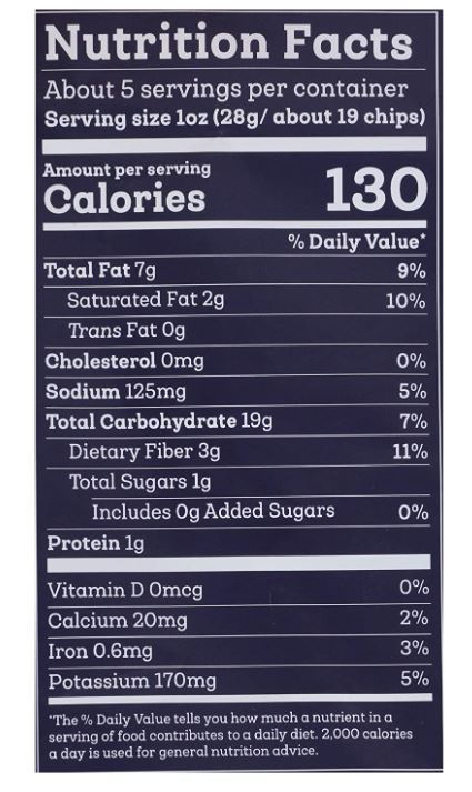 Siete Grain Free Tortilla Chips Nacho 5oz