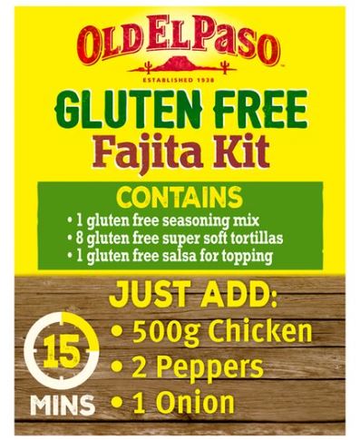 Old El Paso Gluten Free Fajita Kit Smoky BBQ 462g