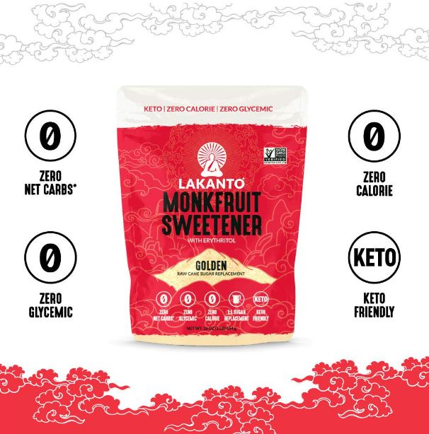 Lakanto Golden Monkfruit Sweetener 16oz