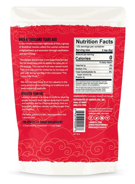 Lakanto Classic Monkfruit Sweetener 16oz