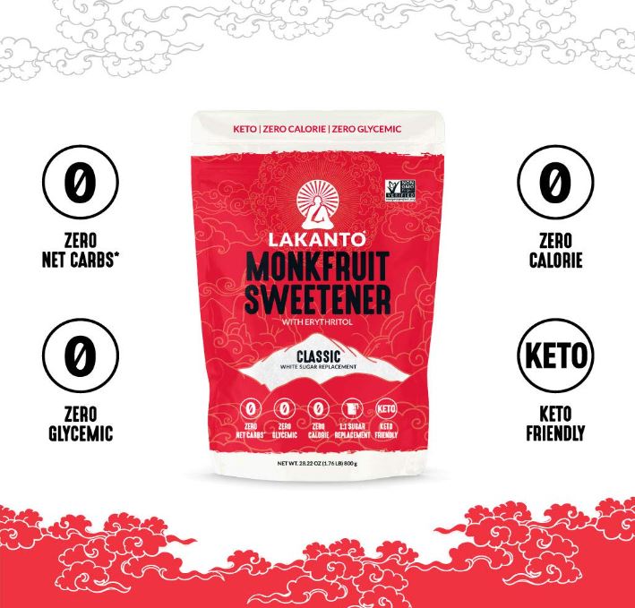 Lakanto Classic Monkfruit Sweetener 16oz