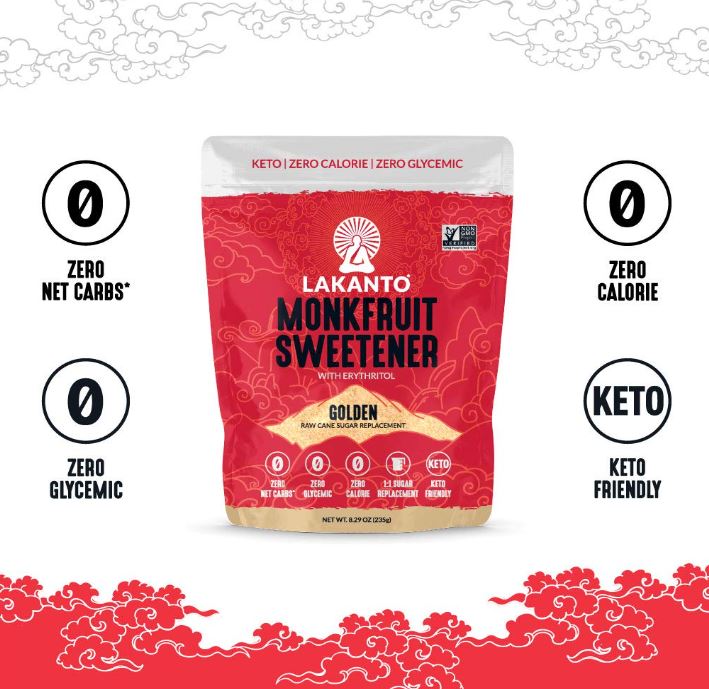 Lakanto Golden Monkfruit Sweetener 8.29oz