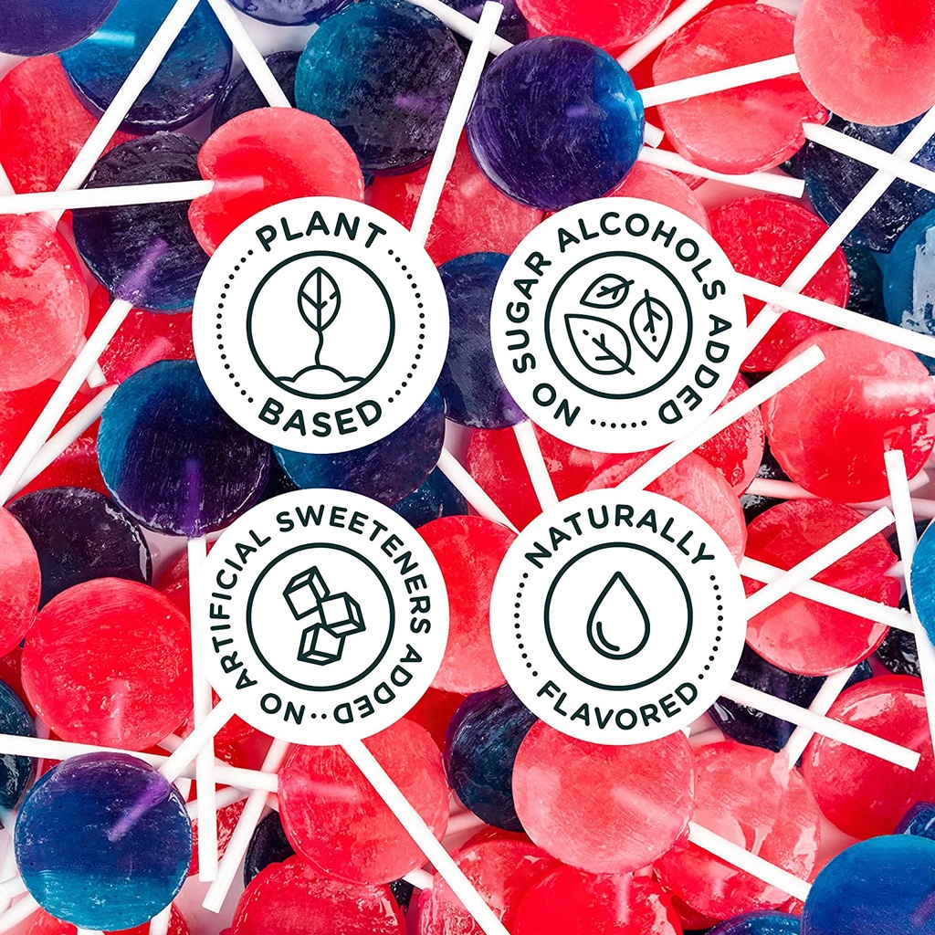 Smartsweets Lollipops Watermelon and Raspberry 3oz