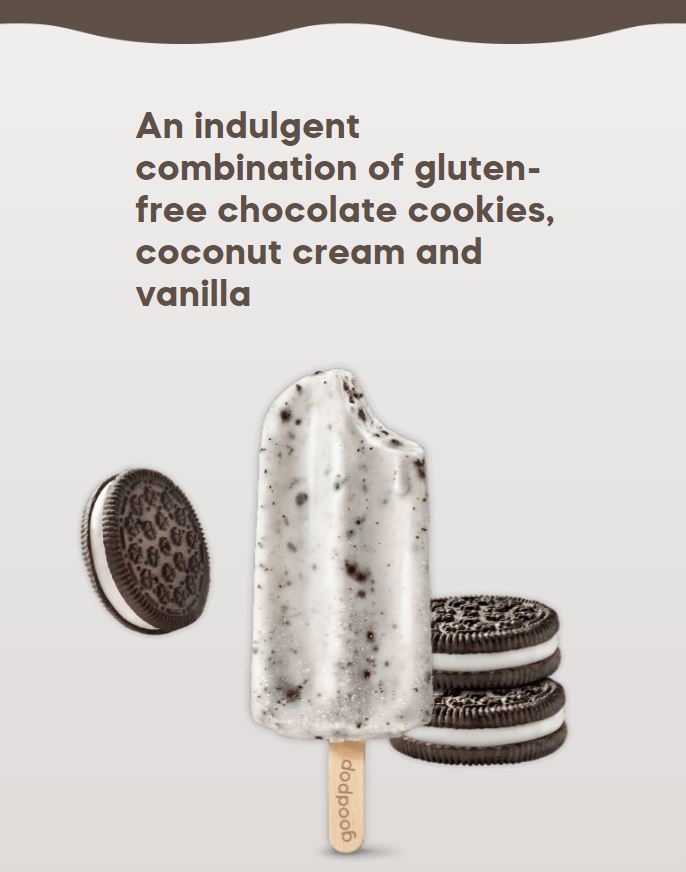 Goodpop Cookies n Cream Ice Pops 4-Pack
