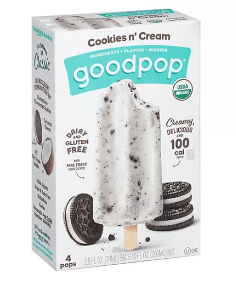 Goodpop Cookies n Cream Ice Pops 4-Pack