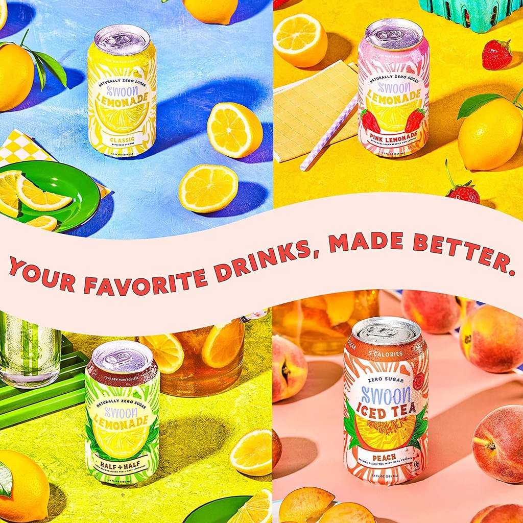 Swoon Peach Iced Tea 12oz