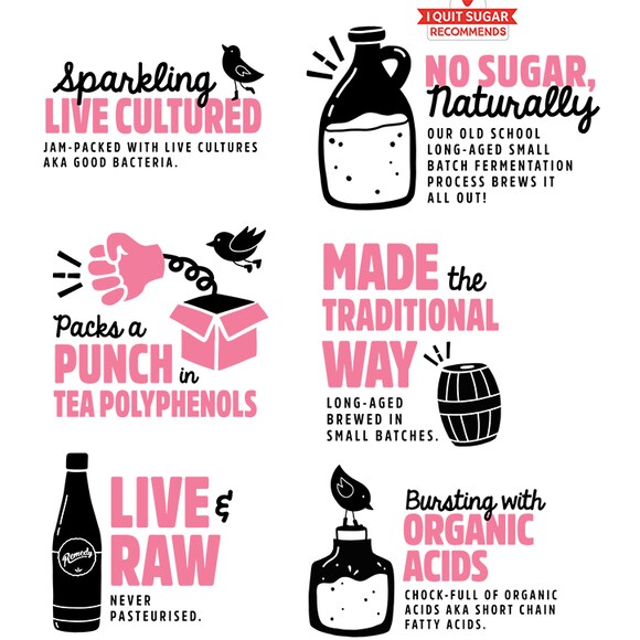Remedy Kombucha Raspberry Lemonade 250ml