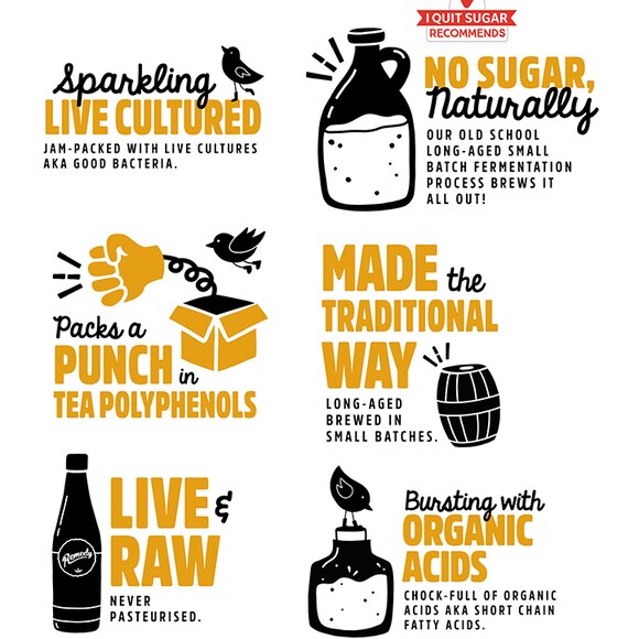 Remedy Kombucha Ginger Lemon 250ml