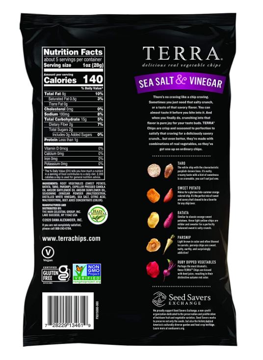 Terra Chips Sea Salt & Vinegar 5oz