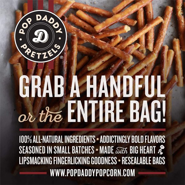 Pop Daddy Pretzel Sticks Garlic Parmesan 7.5oz