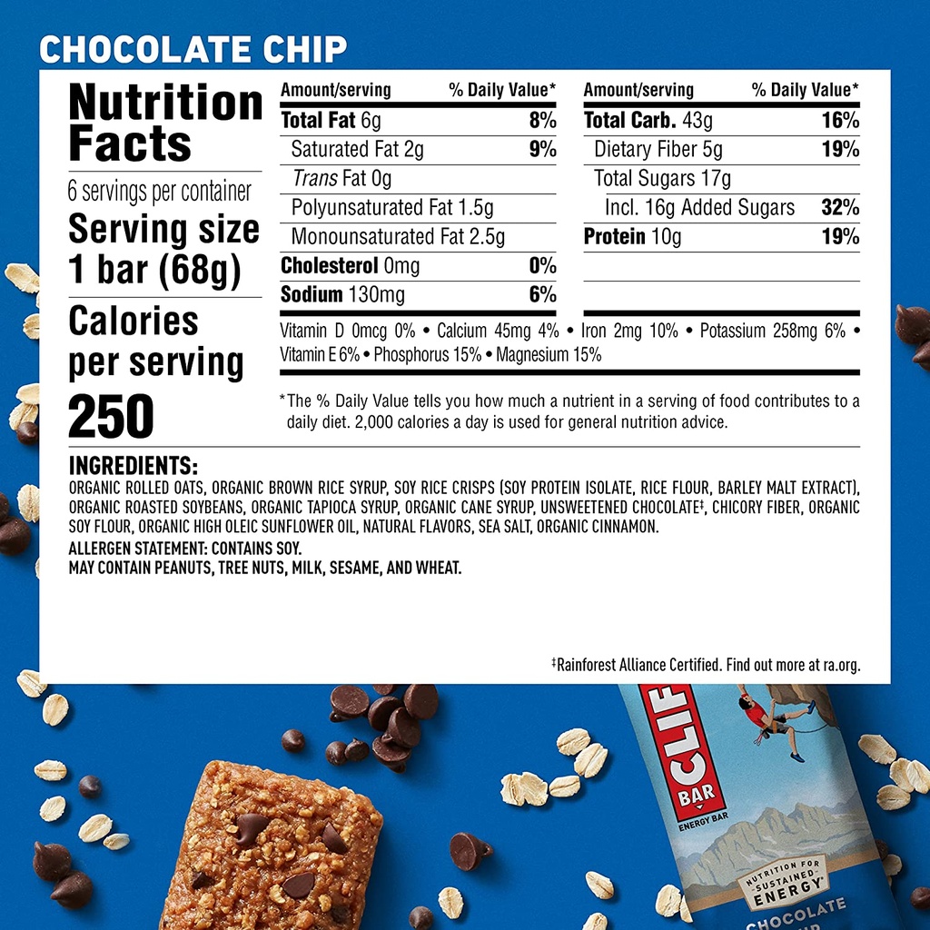 Clif Energy Bar Chocolate Chip 2.4oz