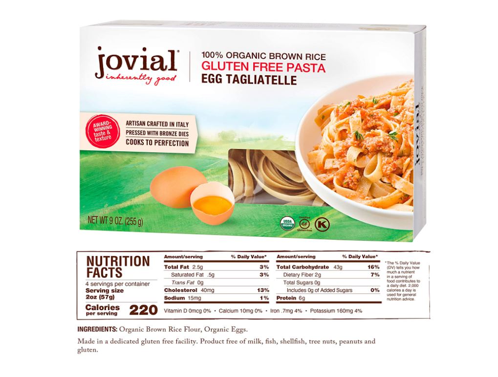 Jovial Organic Gluten Free Tagliatelle 9oz