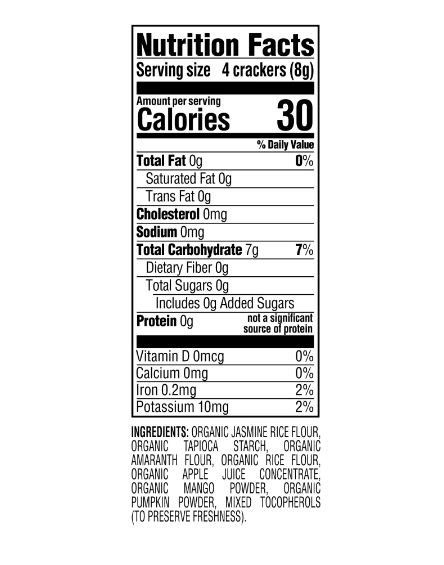 Happy Baby Teether Crackers Mango Pumpkin 1.69oz